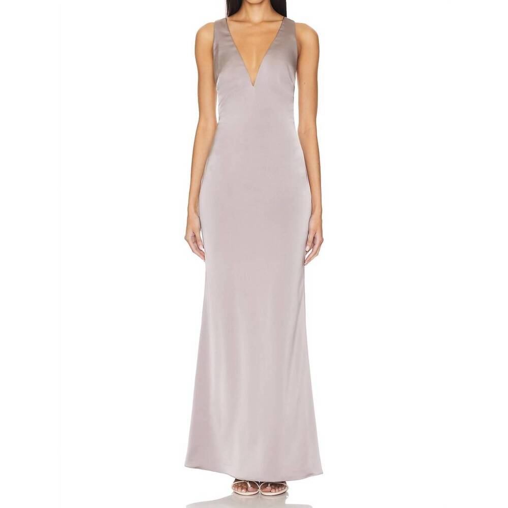 NEW KATIE MAY lovely maxi dress in metal